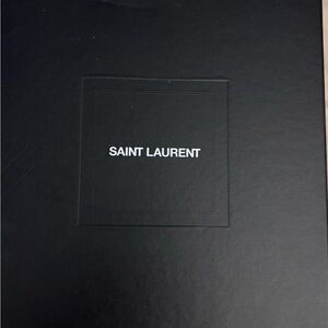 Yves Saint Laurent Black Box with White Label Stickers